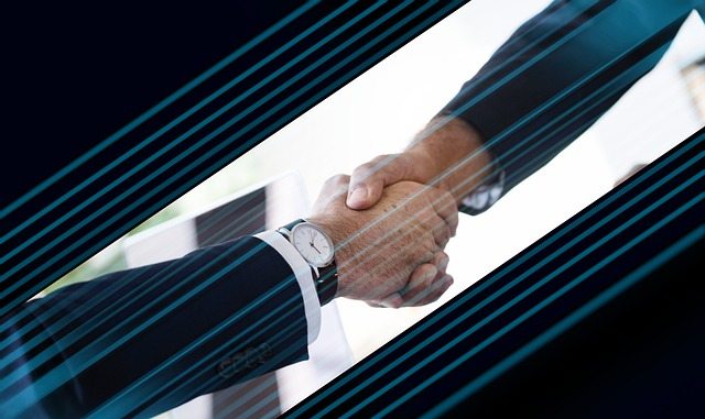 handshake between business partners 